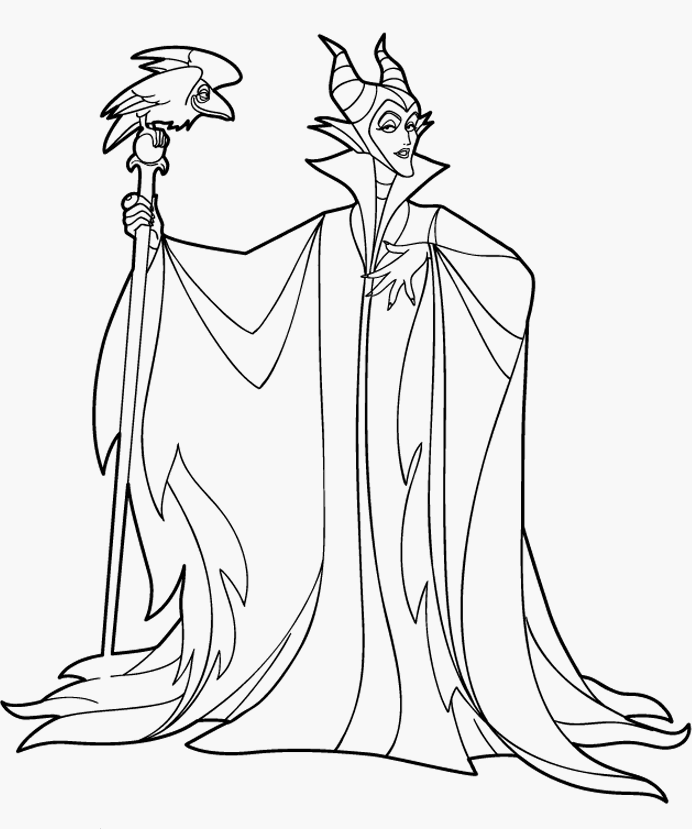 Maleficent Disney Coloring Pages