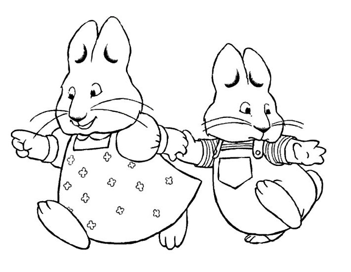 Max And Ruby Coloring Pages For Kids