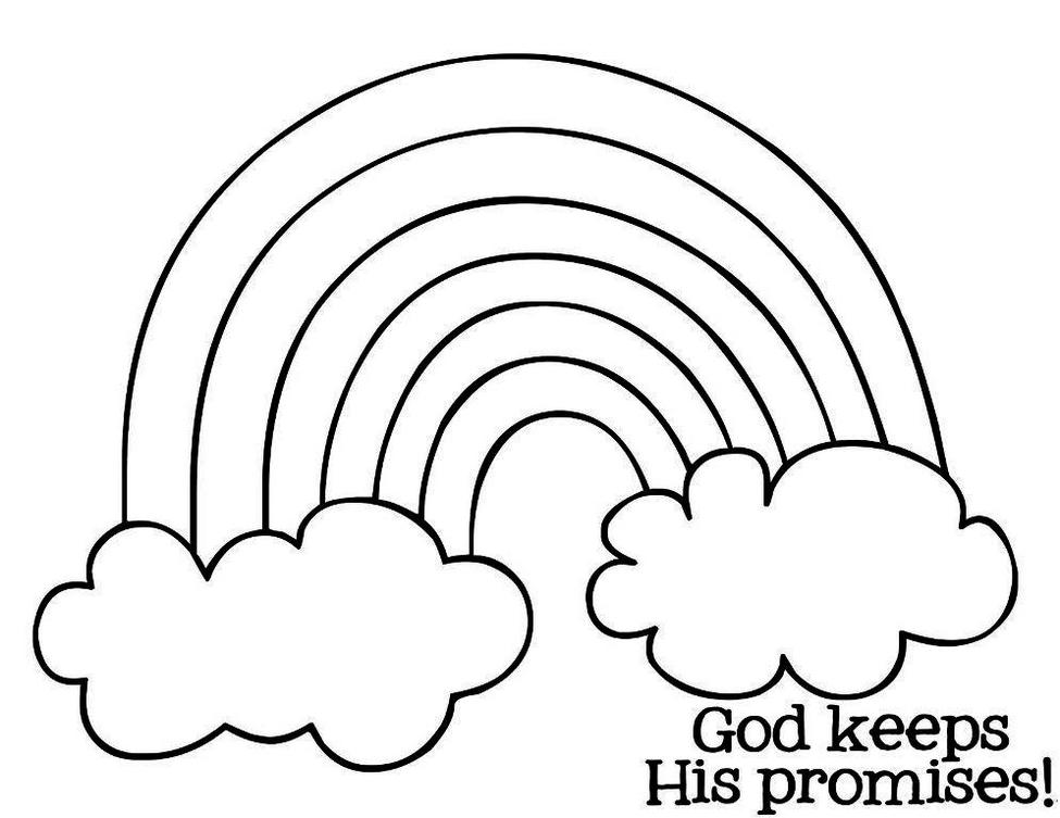 Printable Rainbow Coloring Pages