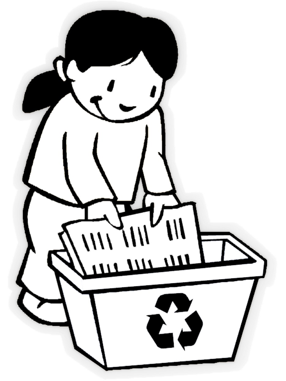 Recycling Coloring Sheets For Kids