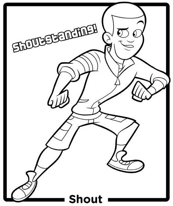 Shout From Fresh Beat Band Of Spies Coloring Pages