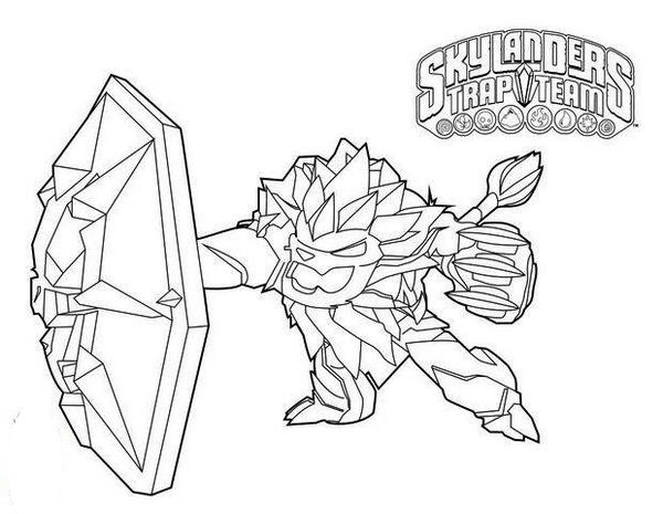 Wildfire From Skylanders Trap Team Coloring Pages Printable