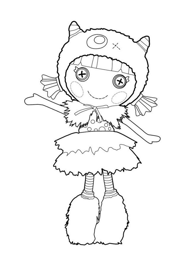 Furry Lalaloopsy coloring pages