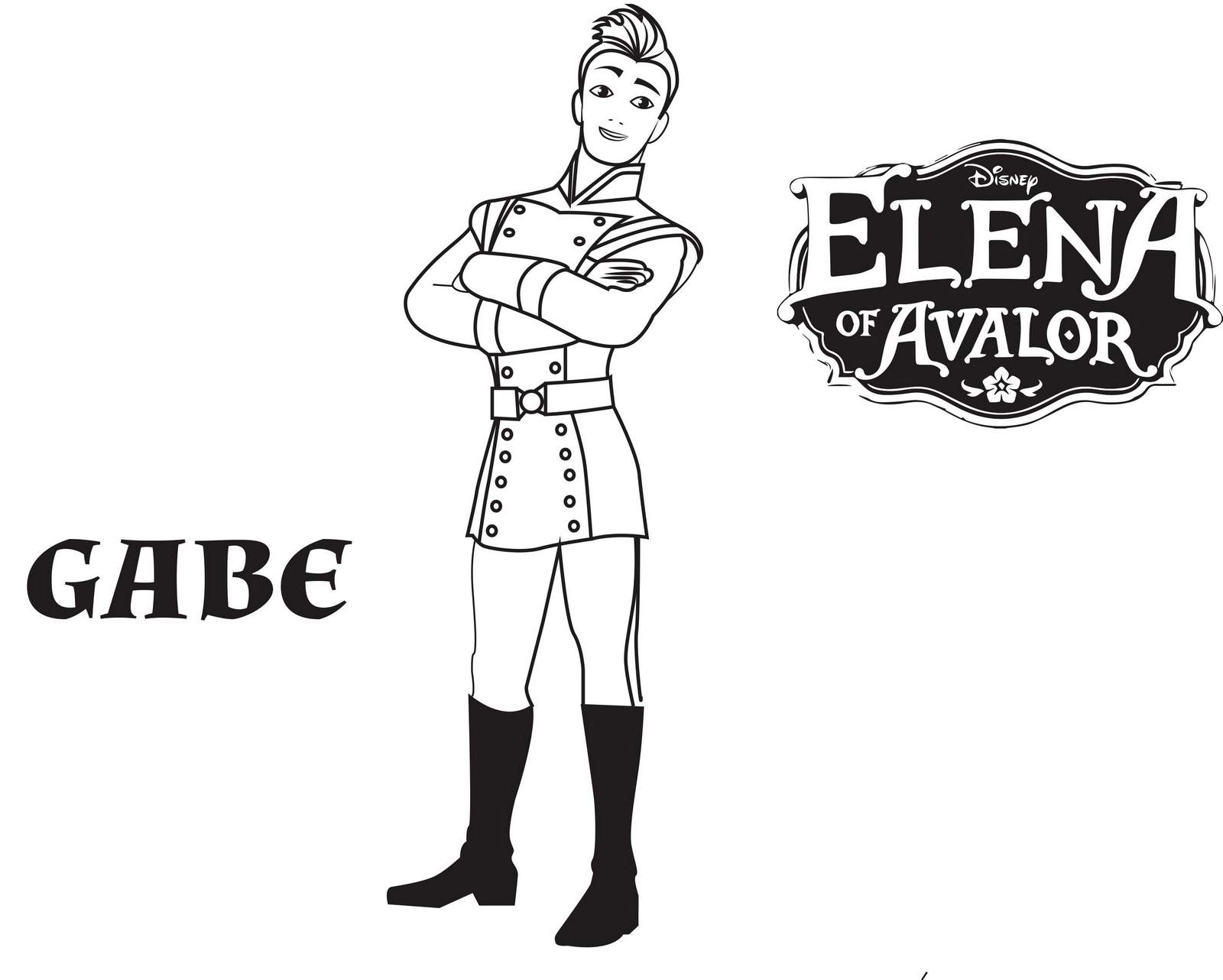 Gabe From Elena Of Avalor Coloring Pages