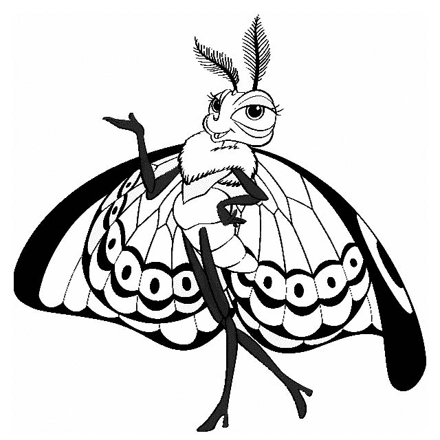 Gypsy from a bugs life coloring page