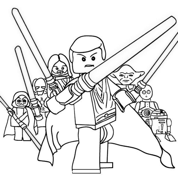 Lego Star Wars Coloring And Drawing