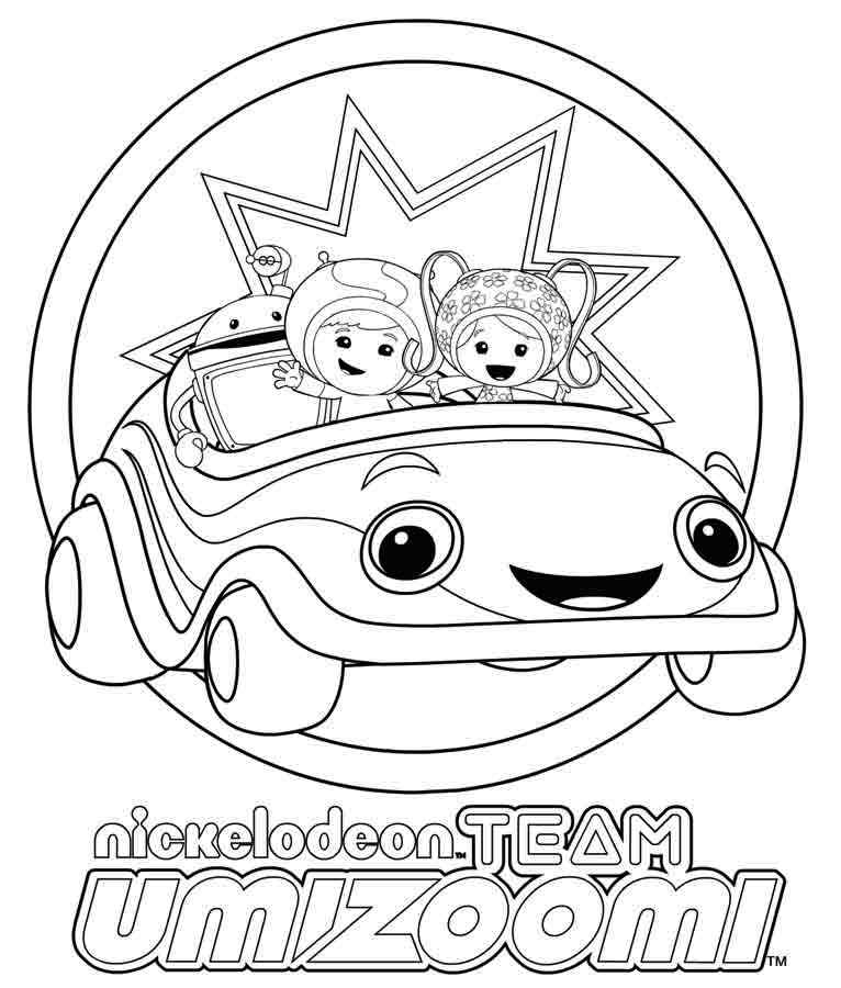 Nickelodeon Team Umizoomi Character Coloring Activity Page