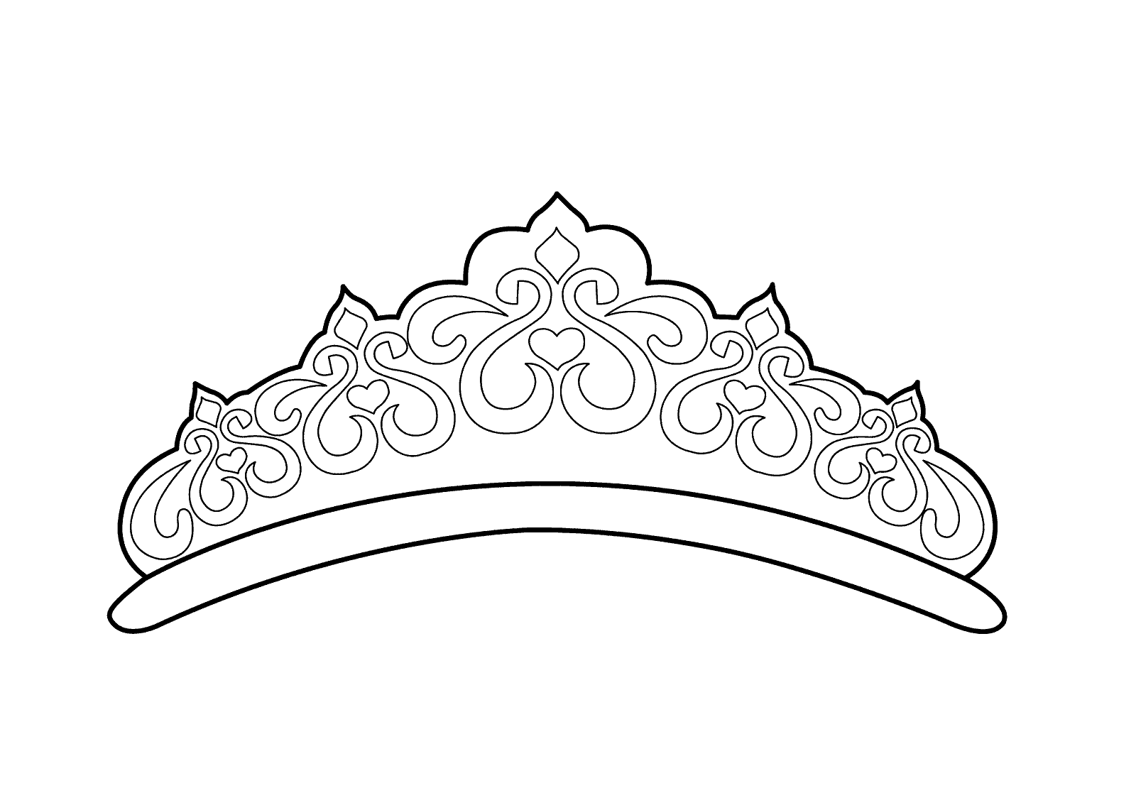 Royal Great Prince Crown Coloring Page