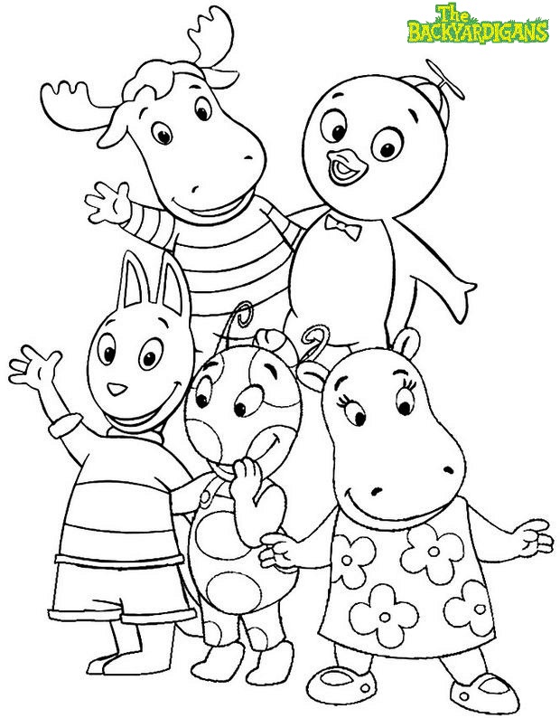 The Backyardigans Characters Coloring Pages