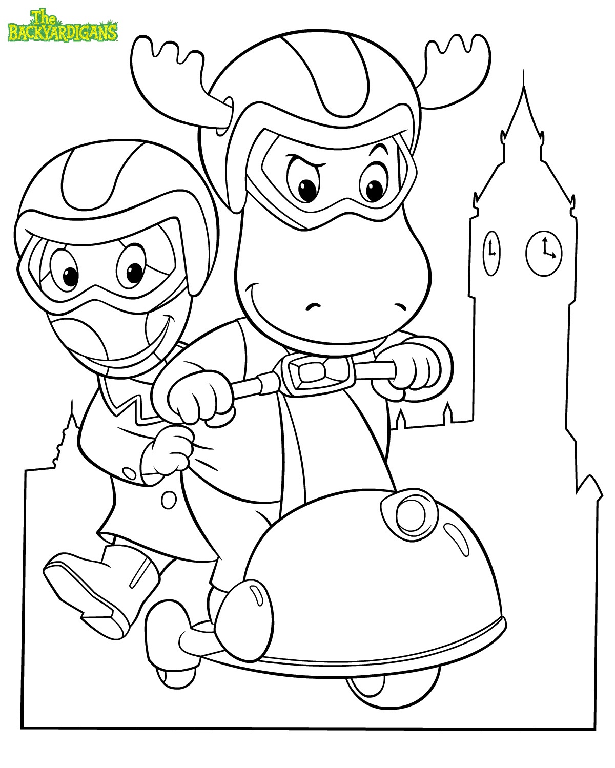 The Backyardigans Colouring Pages To Print