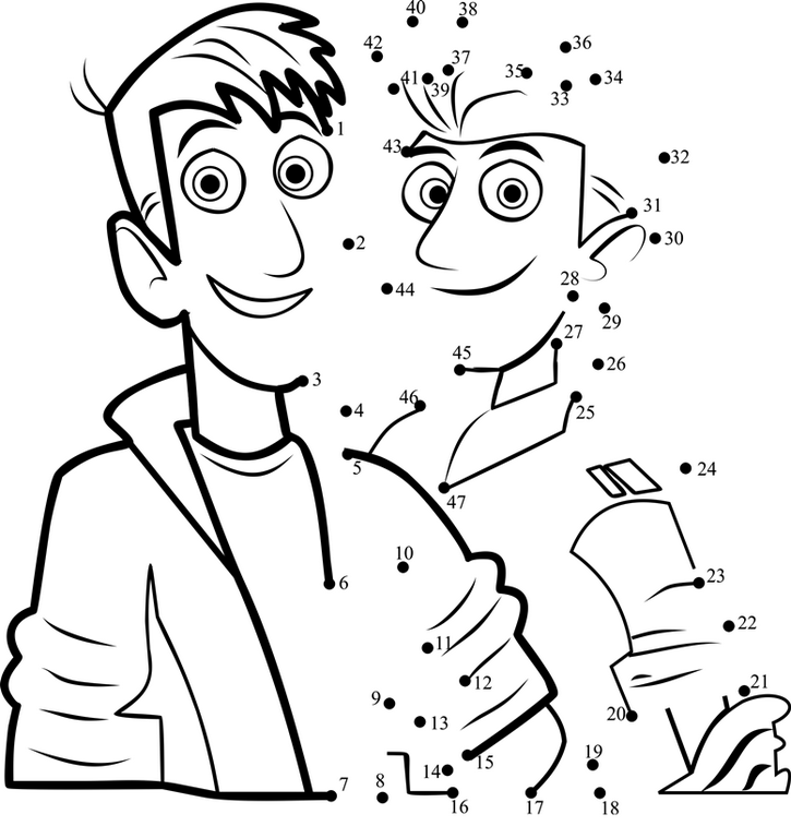 Wild Kratts Connect The Dots Page