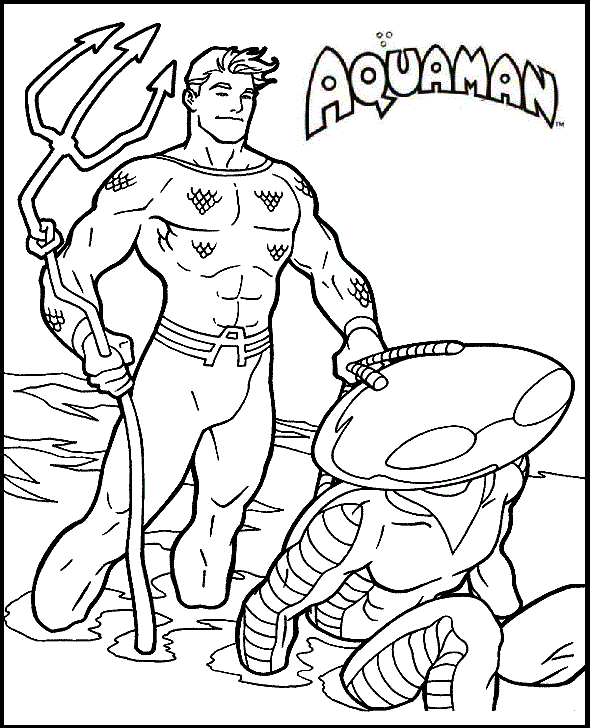 Aquaman Character Coloring Books