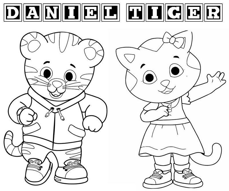 daniel tiger main character coloring pages