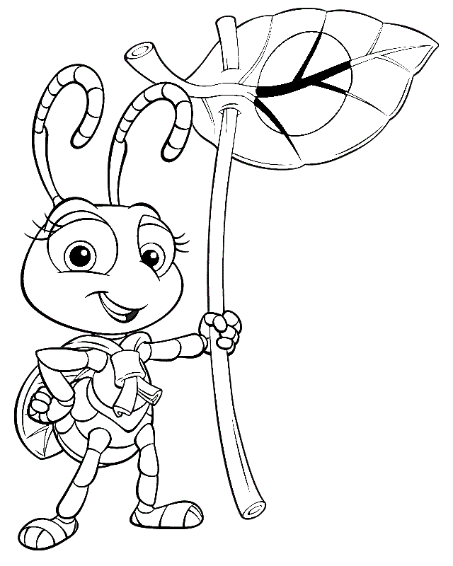 dot from a bugs life coloring pages