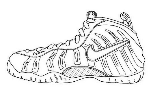 Nike Air Humara Coloring Page Shoes