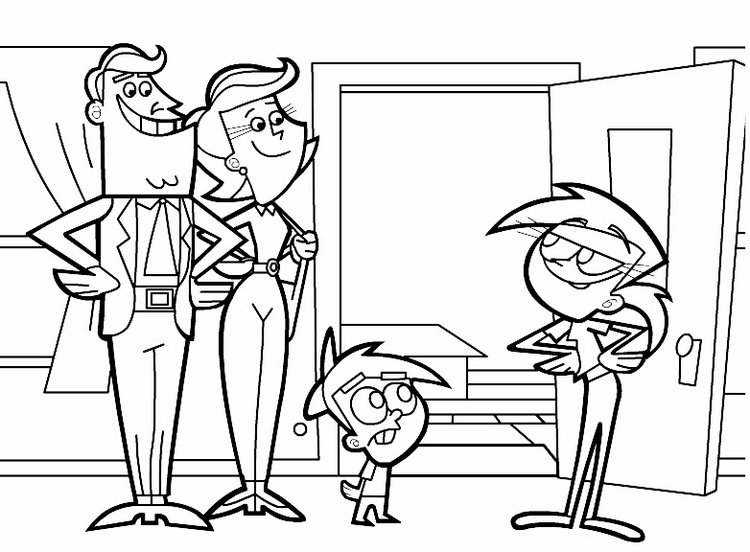 Printable The Fairly Oddparents Coloring Pages