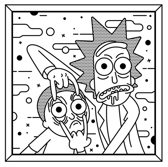 Rick And Morty Coloring Book