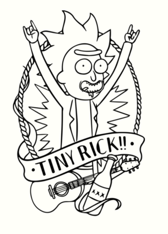 Rick And Morty Coloring Page
