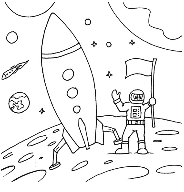 Rocket Coloring And Activity Pages For Kids