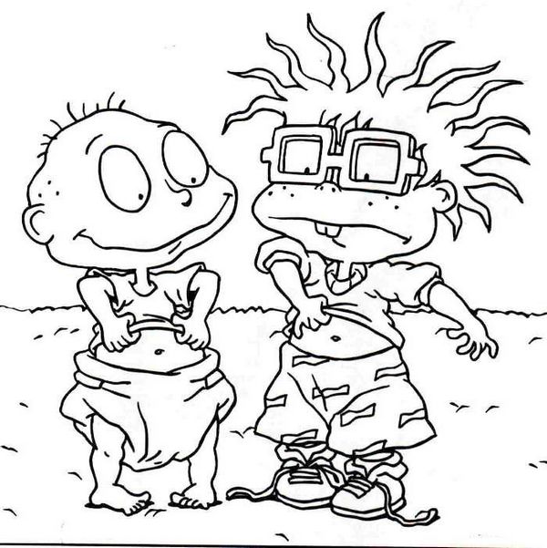 Rugrats And Tommy Pickles Coloring Pages