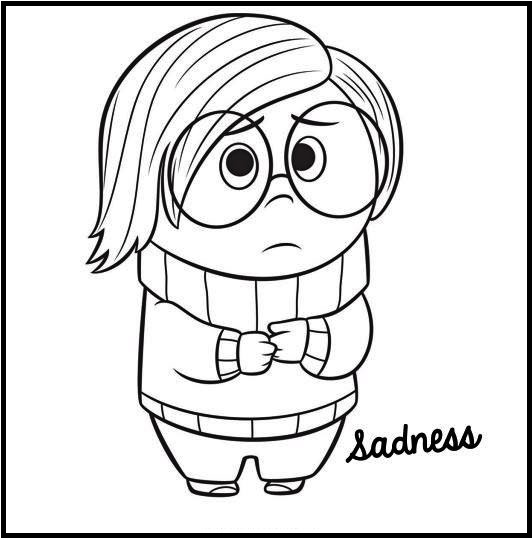 sadness from inside out coloring pages