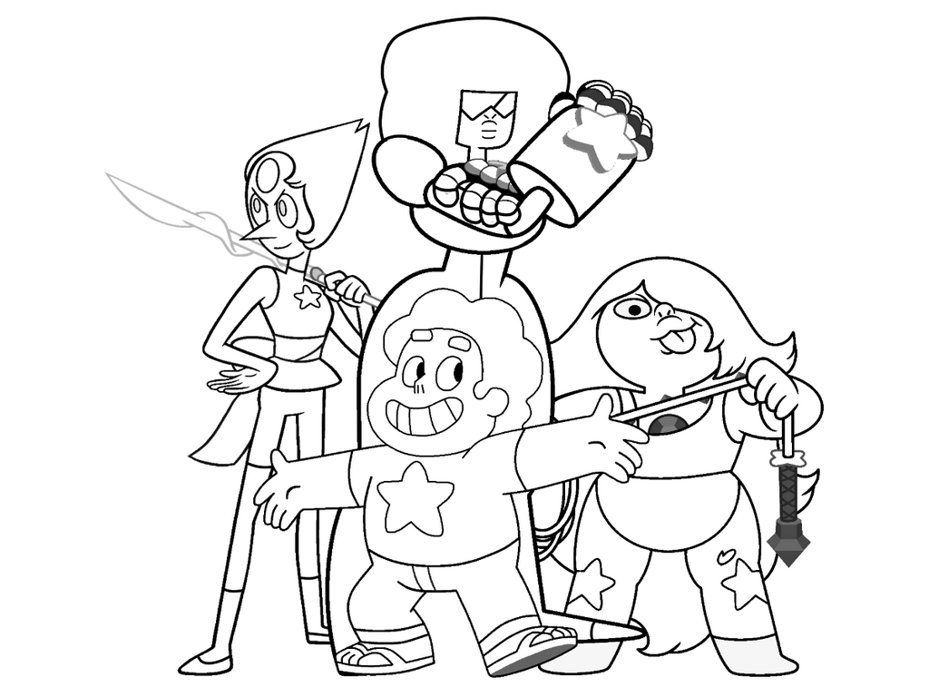 Steven Universe Characters Coloring Pages