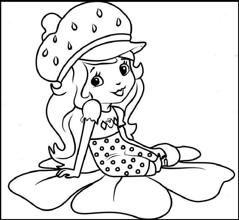 Strawberry Shortcake Main Character Coloring And Page Activity