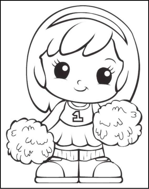 Chibi Squinkies Girl Coloring Pages