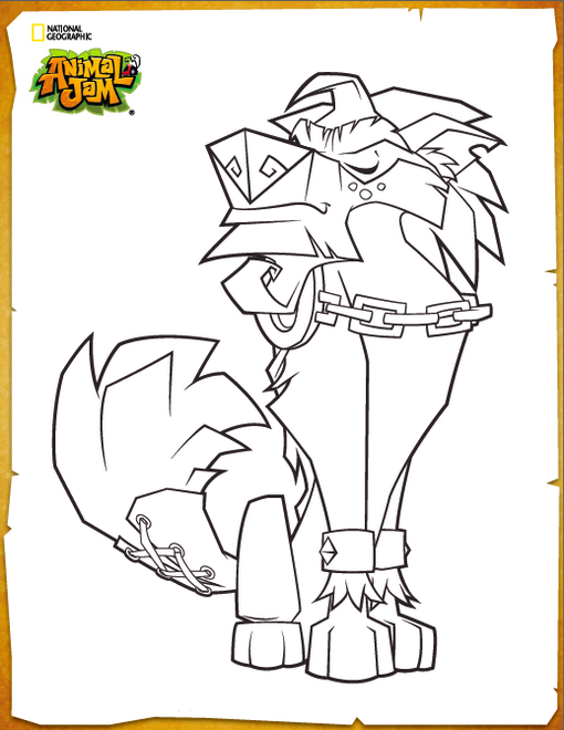 Greely Animal Jam coloring picture