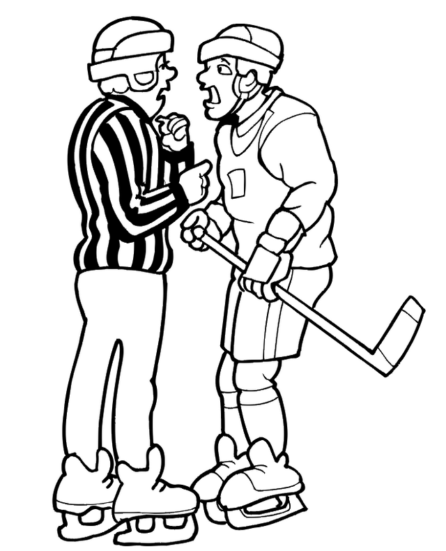 Hockey coloring and activity sheet