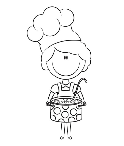 Innovative Chef coloring page