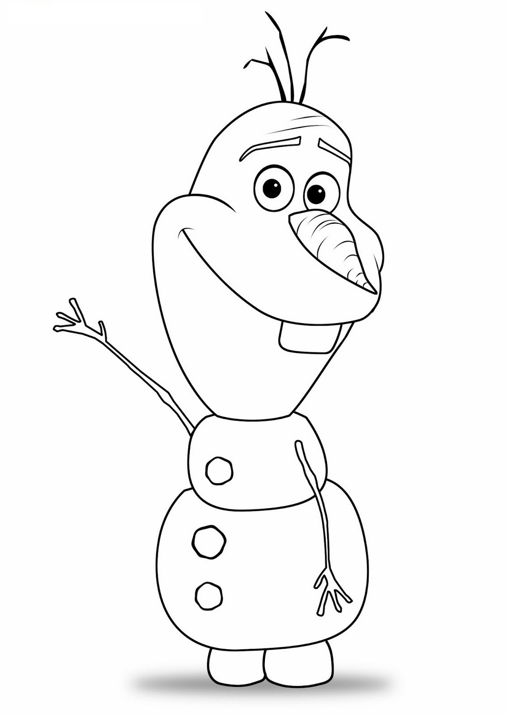 Cheerful Disney Frozen Olaf Coloring Pages Coloring Pages