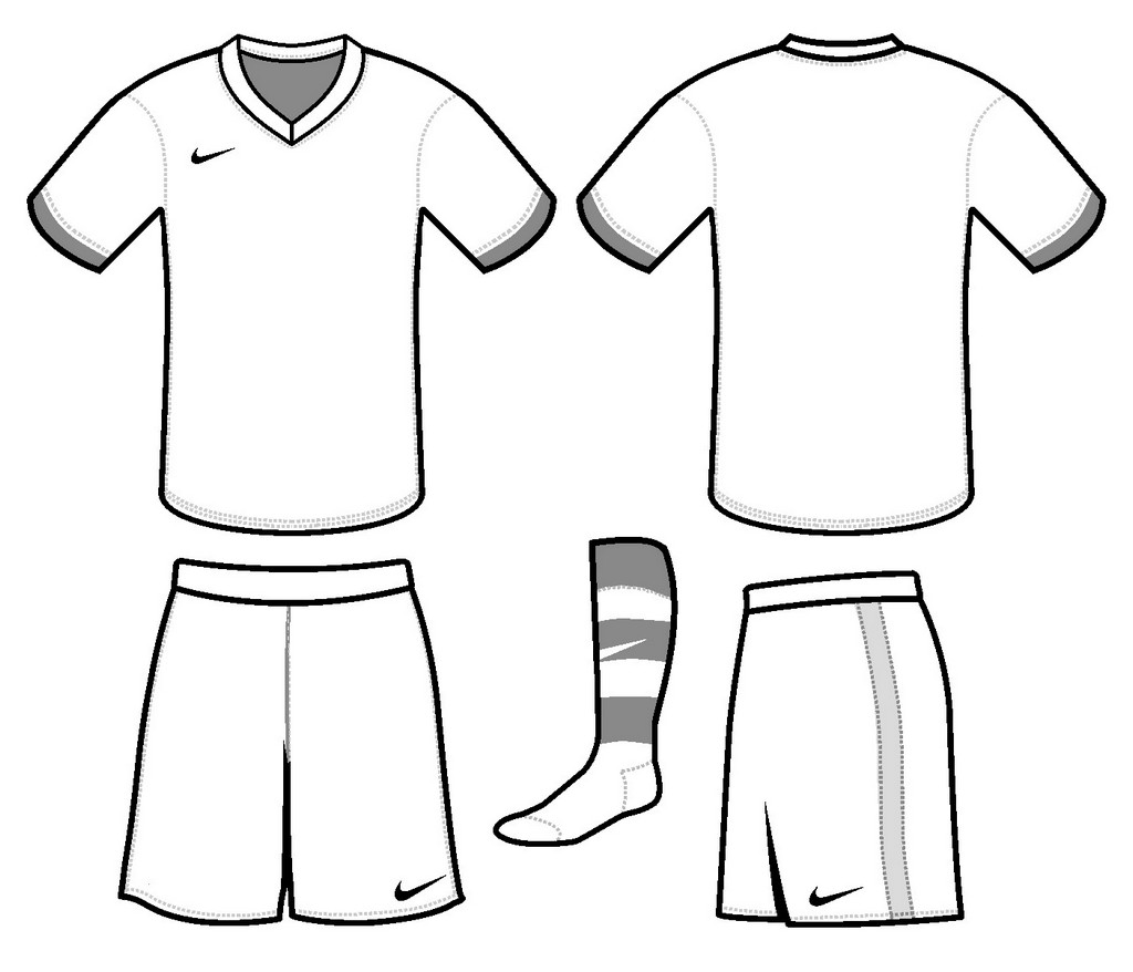 Soccer Jersey Nike Coloring and Drawing Page