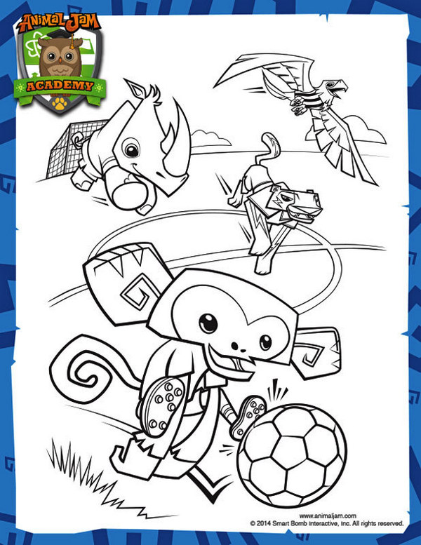 animal jam coloring book for kids