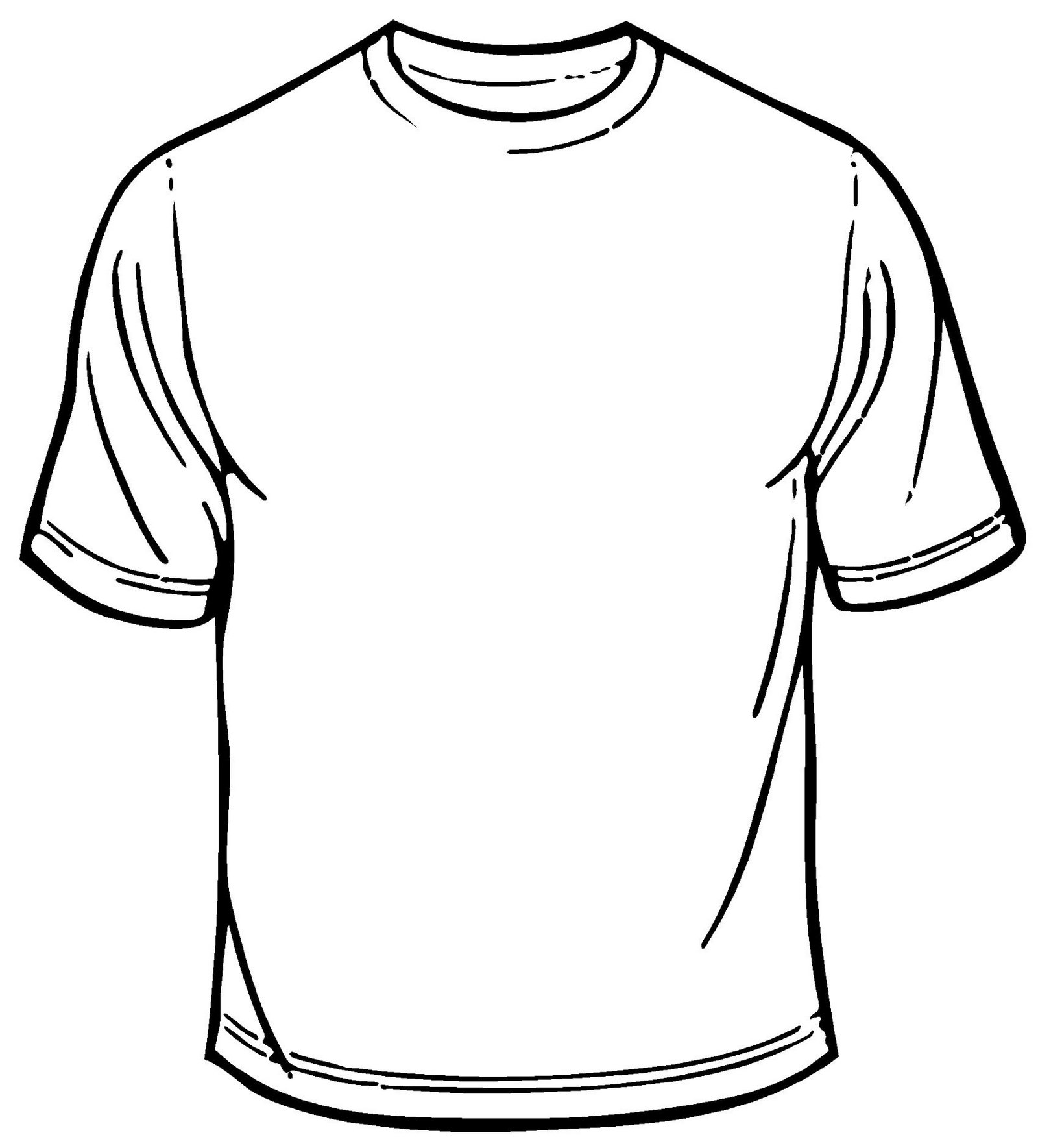 blank t shirt coloring sheet printable
