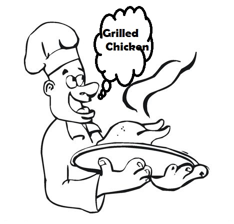 culinary food chef coloring page