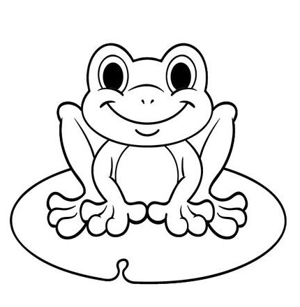 cute frog coloring picture