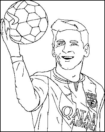 lionel messi poster coloring and activity page