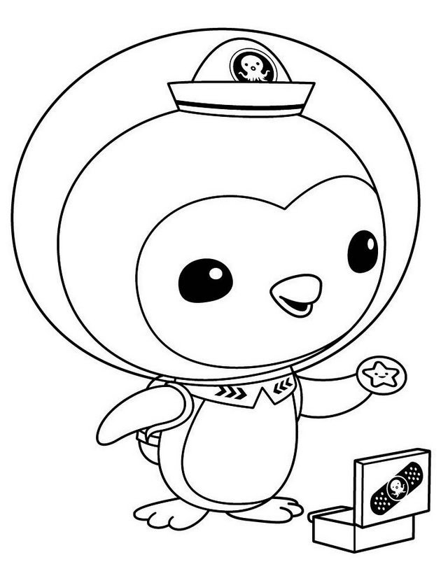 peso penguin from octonauts coloring sheet