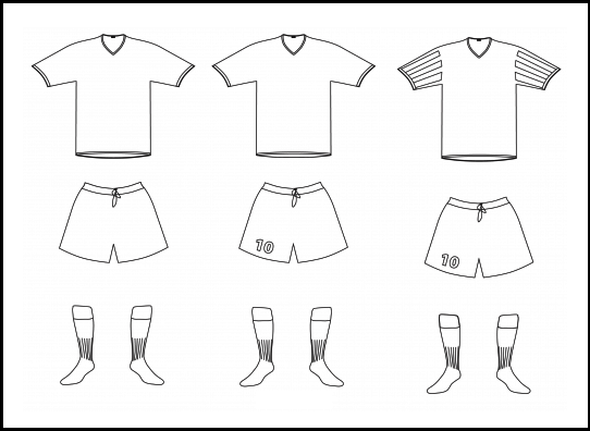 soccer jersey models coloring page