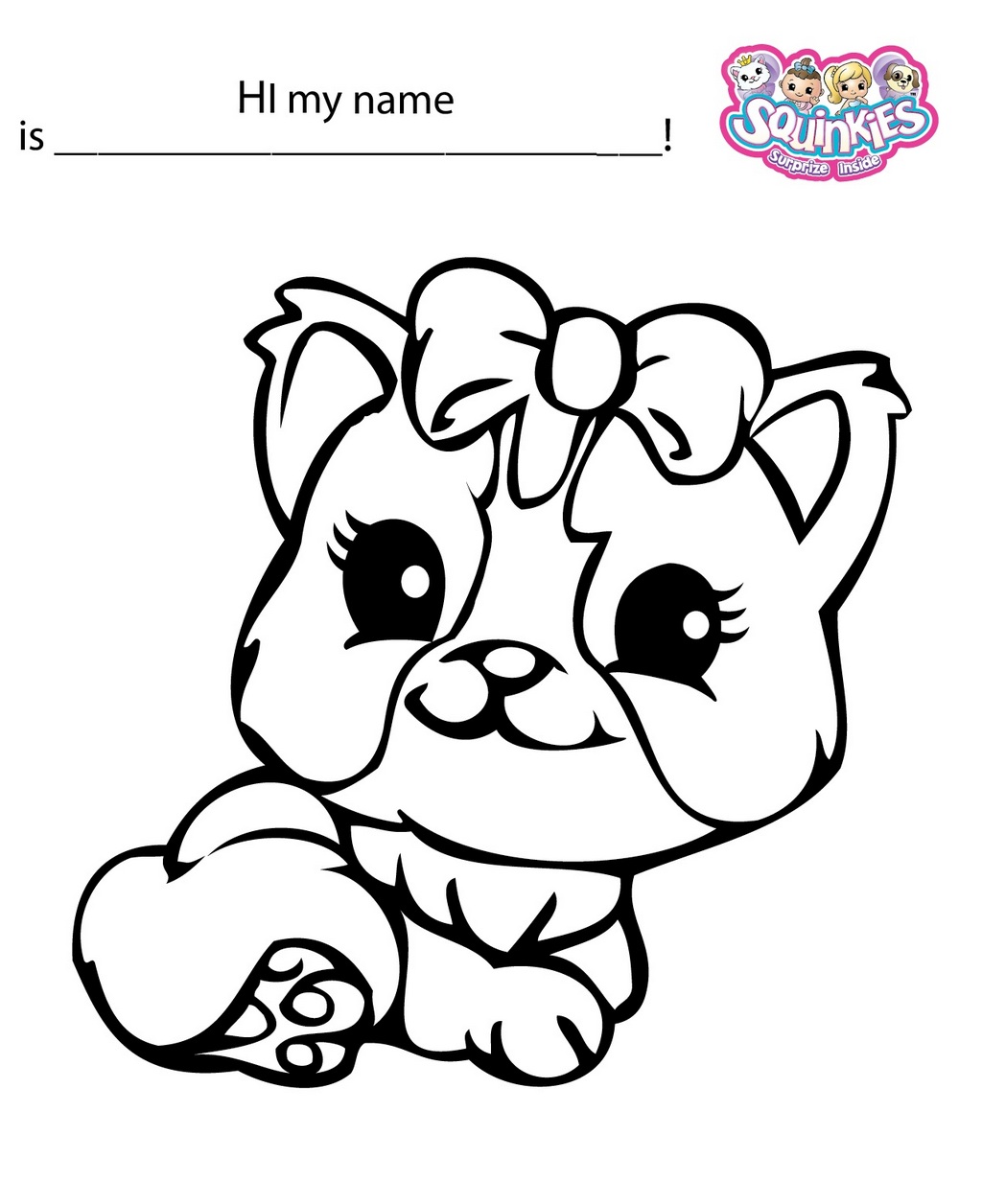 squinkies toys coloring and activity page