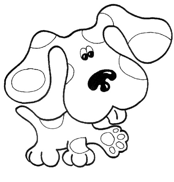 Blues Clues Coloring Sheet for early childhood