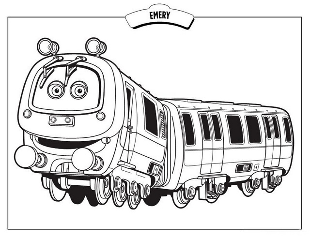 Emery from chuggington coloring sheet