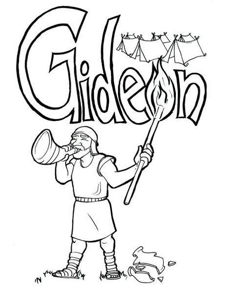 Gideon Israelite Leader Coloring Sheet