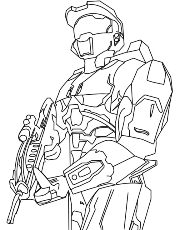 Halo wars coloring and sketch sheet