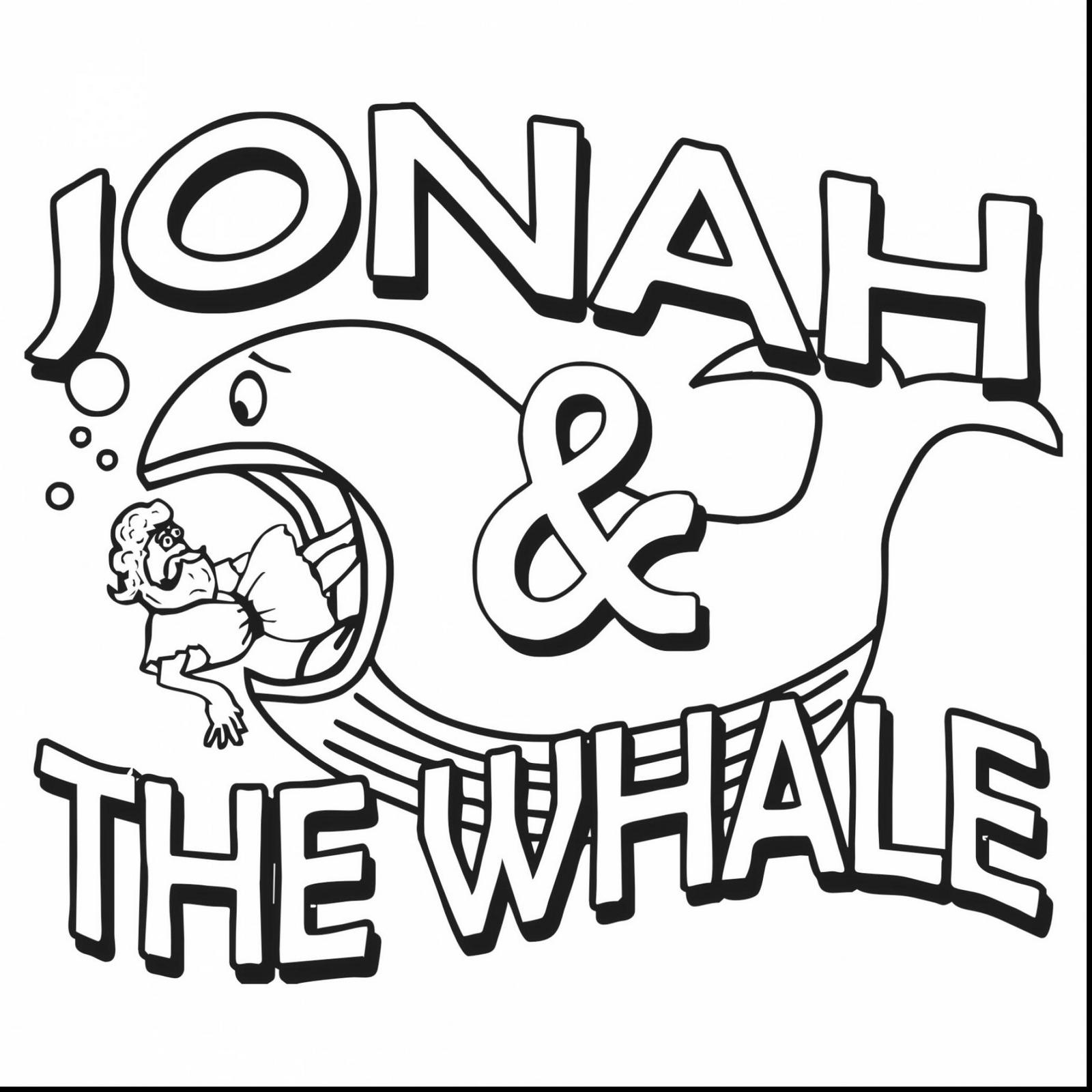 Jonah And The Whale Coloring Book For Kids
