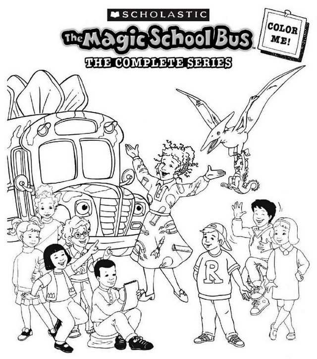 Magic School Bus Series Coloring Sheet Online