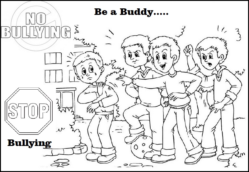 anti bullying coloring pictures for children stop bullying