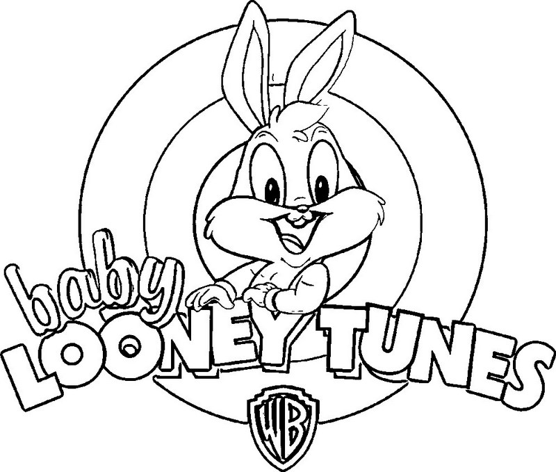 baby looney tunes coloring sheet