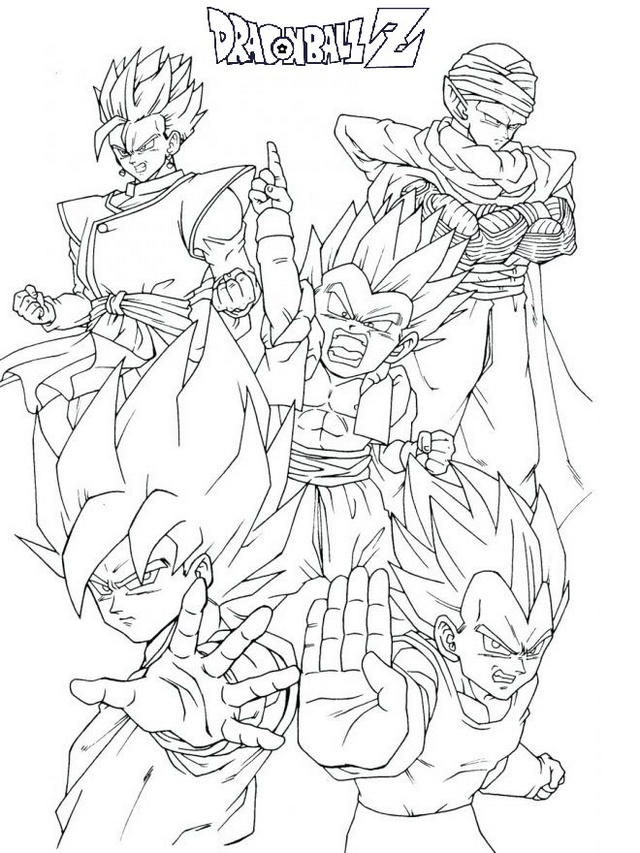 goku dragon ball z coloring pages super 4 gt picture
